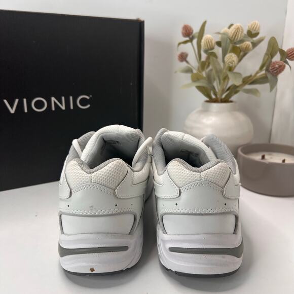 Vionic 23 Walk 2.0 Leather Walking Shoes Comfort Sneakers White Men\'s 12M main image 9